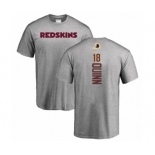 Football Washington Redskins #18 Trey Quinn Ash Backer T-Shirt