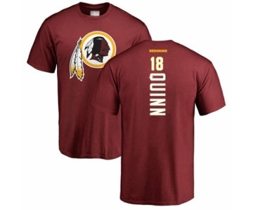 Football Washington Redskins #18 Trey Quinn Maroon Backer T-Shirt