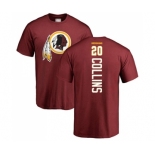 Football Washington Redskins #20 Landon Collins Maroon Backer T-Shirt