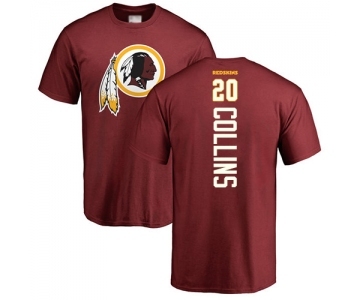 Football Washington Redskins #20 Landon Collins Maroon Backer T-Shirt