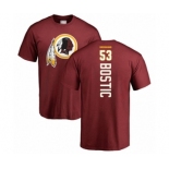 Football Washington Redskins #53 Jon Bostic Maroon Backer T-Shirt