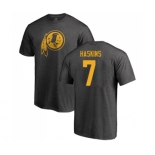 Football Washington Redskins #7 Dwayne Haskins Ash One Color T-Shirt