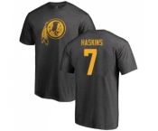 Football Washington Redskins #7 Dwayne Haskins Ash One Color T-Shirt