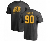 Football Washington Redskins #90 Montez Sweat Ash One Color T-Shirt