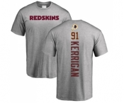 Football Washington Redskins #91 Ryan Kerrigan Ash Backer T-Shirt