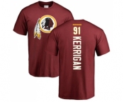 Football Washington Redskins #91 Ryan Kerrigan Maroon Backer T-Shirt