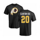 NFL Nike Washington Redskins #20 Ha Clinton-Dix Black Name & Number Logo T-Shirt