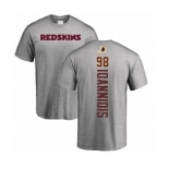 NFL Nike Washington Redskins #98 Matt Ioannidis Ash Backer T-Shirt