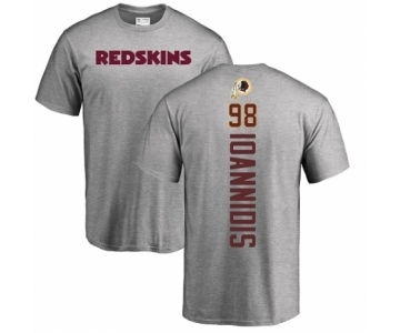 NFL Nike Washington Redskins #98 Matt Ioannidis Ash Backer T-Shirt