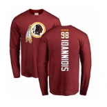 NFL Nike Washington Redskins #98 Matt Ioannidis Maroon Backer Long Sleeve T-Shirt