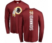 NFL Nike Washington Redskins #98 Matt Ioannidis Maroon Backer Long Sleeve T-Shirt