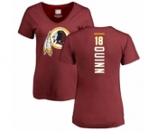 Football Women's Washington Redskins #18 Trey Quinn Maroon Backer T-Shirt