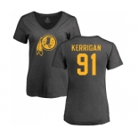 Football Women's Washington Redskins #91 Ryan Kerrigan Ash One Color T-Shirt