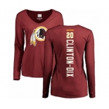 NFL Women's Nike Washington Redskins #20 Ha Clinton-Dix Maroon Backer Long Sleeve T-Shirt