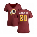 NFL Women's Nike Washington Redskins #20 Ha Clinton-Dix Maroon Name & Number Logo T-Shirt