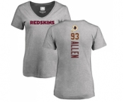 NFL Women's Nike Washington Redskins #93 Jonathan Allen Ash Backer T-Shirt