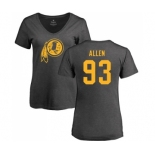 NFL Women's Nike Washington Redskins #93 Jonathan Allen Ash One Color T-Shirt