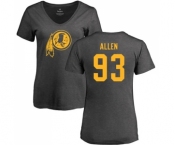 NFL Women's Nike Washington Redskins #93 Jonathan Allen Ash One Color T-Shirt