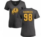 NFL Women's Nike Washington Redskins #98 Matt Ioannidis Ash One Color T-Shirt