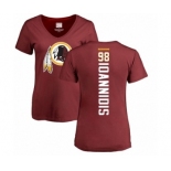 NFL Women's Nike Washington Redskins #98 Matt Ioannidis Maroon Backer T-Shirt