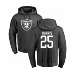 Football Oakland Raiders #25 Erik Harris Ash One Color Pullover Hoodie