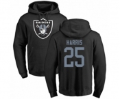 Football Oakland Raiders #25 Erik Harris Black Name & Number Logo Pullover Hoodie