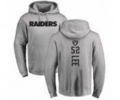 Football Oakland Raiders #52 Marquel Lee Ash Backer Pullover Hoodie