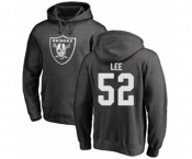 Football Oakland Raiders #52 Marquel Lee Ash One Color Pullover Hoodie