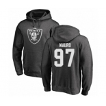 Football Oakland Raiders #97 Josh Mauro Ash One Color Pullover Hoodie