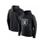 Men Oakland Raiders Nike Black Circuit Logo Essential Performance Hoodie