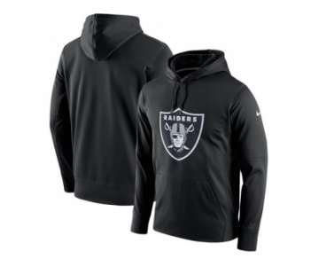 Men Oakland Raiders Nike Black Circuit Logo Essential Performance Hoodie