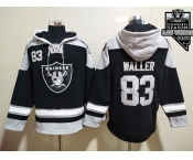 Men's Las Vegas Raiders #83 Darren Waller NEW Black 2020 Inaugural Season Pocket Stitched NFL Pullover Hoodie