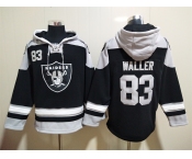 Men's Las Vegas Raiders #83 Darren Waller NEW Black Pocket Stitched NFL Pullover Hoodie