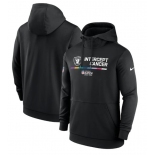 Men's Las Vegas Raiders Black 2022 Crucial Catch Therma Performance Pullover Hoodie