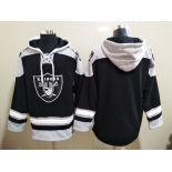 Men's Las Vegas Raiders Blan NEW Black Pocket Stitched NFL Pullover Hoodie