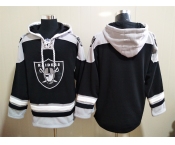 Men's Las Vegas Raiders Blan NEW Black Pocket Stitched NFL Pullover Hoodie