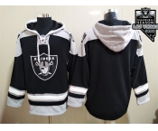 Men's Las Vegas Raiders Blank NEW Black Pocket Stitched NFL Pullover Hoodie