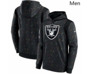 Men's Las Vegas Raiders Nike Charcoal 2021 NFL Crucial Catch Therma Pullover Hoodie