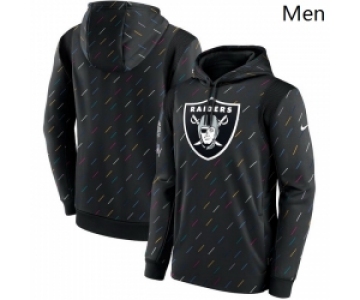 Men's Las Vegas Raiders Nike Charcoal 2021 NFL Crucial Catch Therma Pullover Hoodie