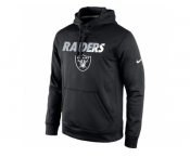 Men's Oakland Raiders Nike Black Kick Off Staff Performance Pullover Hoodie