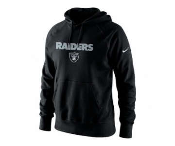 Men's Oakland Raiders Nike Black Lockup Pullover Hoodie