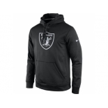 Men's Oakland Raiders Nike Black Practice Performance Pullover Hoodie