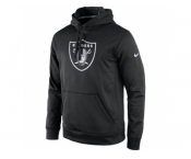 Men's Oakland Raiders Nike Black Practice Performance Pullover Hoodie