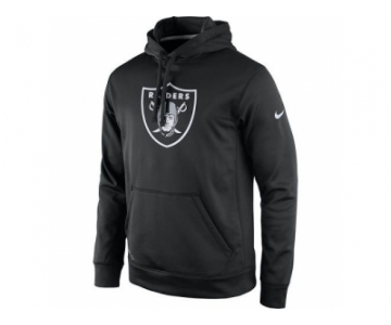 Men's Oakland Raiders Nike Black Practice Performance Pullover Hoodie