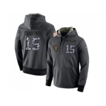 NFL Men's Nike Oakland Raiders #15 Michael Crabtree Stitched Black Anthracite Salute to Service Player Performance Hoodie