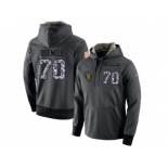 NFL Men's Nike Oakland Raiders #70 Kelechi Osemele Stitched Black Anthracite Salute to Service Player Performance Hoodie