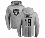 NFL Nike Oakland Raiders #19 Brandon LaFell Ash Name & Number Logo Pullover Hoodie