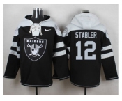 Nike Oakland Raiders #12 Kenny Stabler Black Player Pullover Hoodie