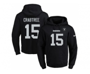 Nike Oakland Raiders #15 Michael Crabtree Black Name & Number Pullover NFL Hoodie