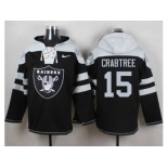 Nike Oakland Raiders #15 Michael Crabtree Black Player Pullover Hoodie